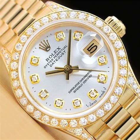 ladies rolex president ebay|women's rolex datejust diamond bezel.